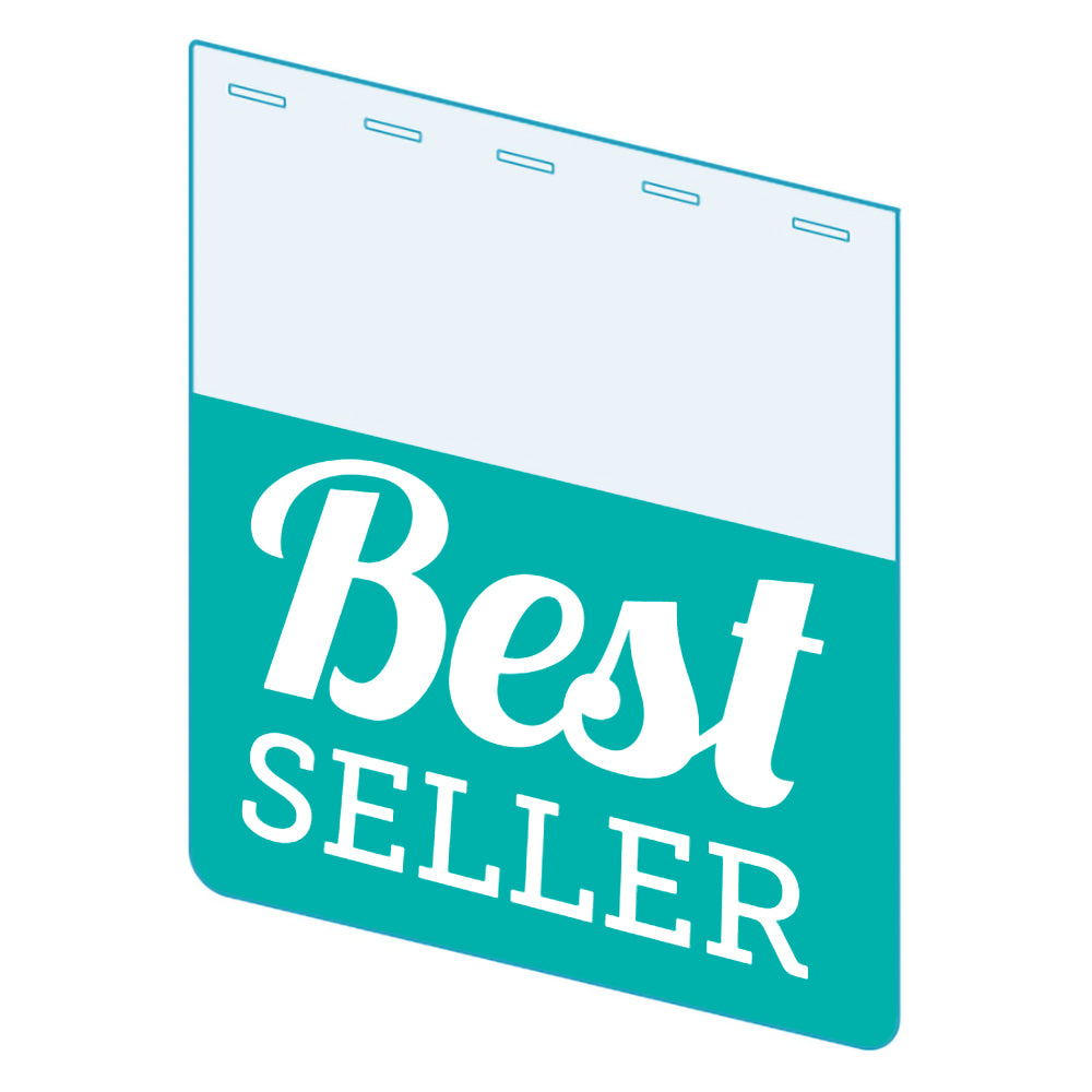 An illustration of the "Best Seller" Bib ClearGrip™ ShelfTalkers