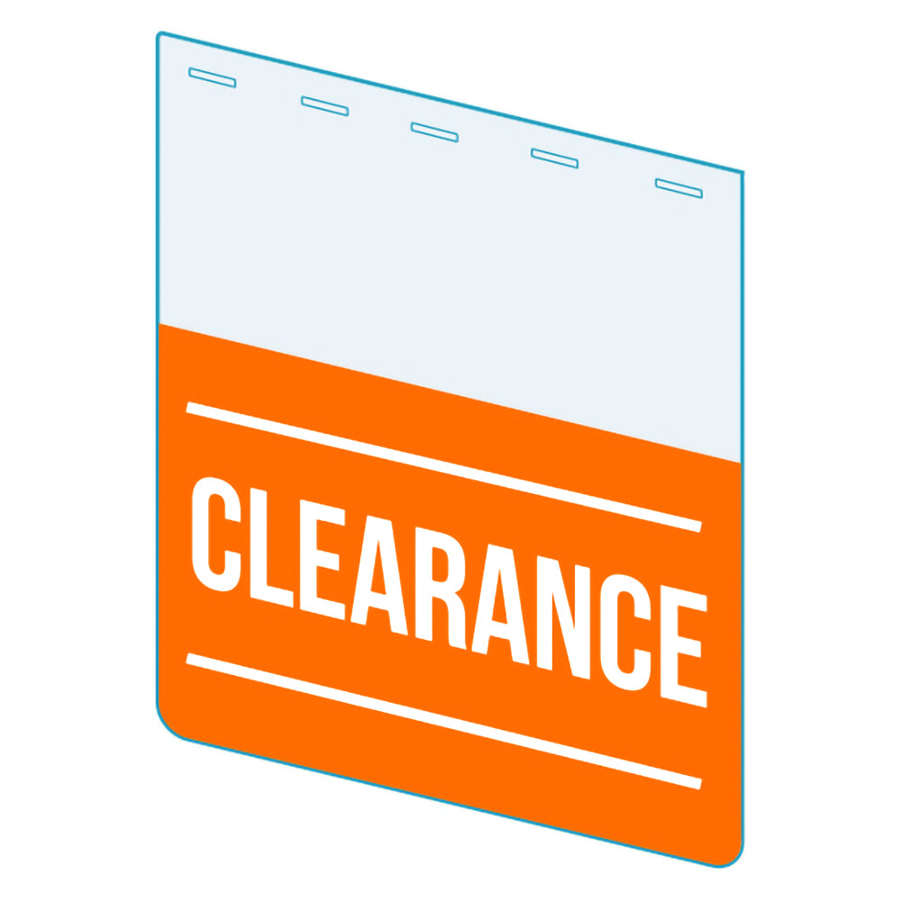 An illustration of the "Clearance" Bib ClearGrip ShelfTalkers
