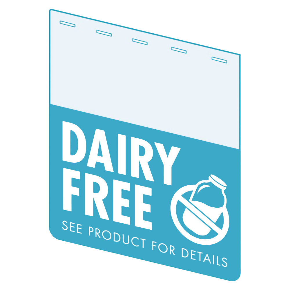 An illustration for the "Dairy Free" Bib ClearGrip ShelfTalkers