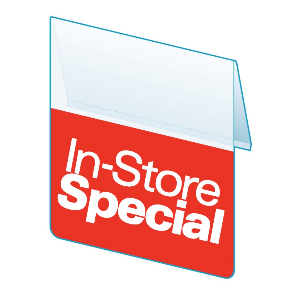 An illustration of the Signature Series "In-Store Special", Bib ShelfTalker