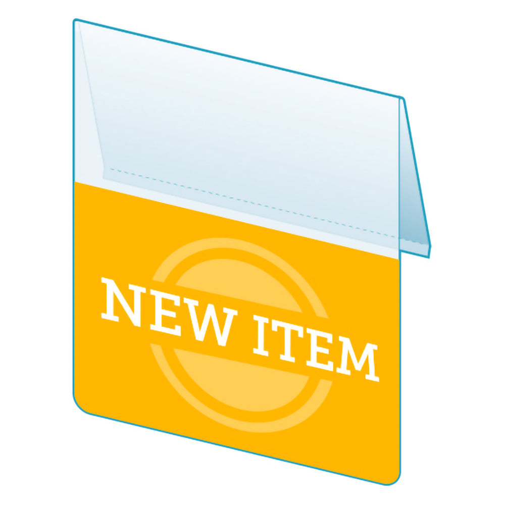 An illustration of the "New Item" Bib ClearVision ShelfTalkers