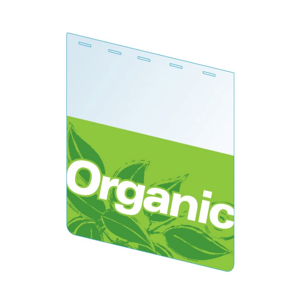 An illustration of the Signature Series, ClearGrip "Organic" Bib ShelfTalker