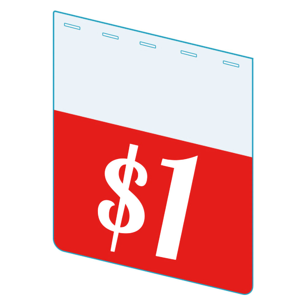An illustration of "$1" Bib ClearGrip ShelfTalker