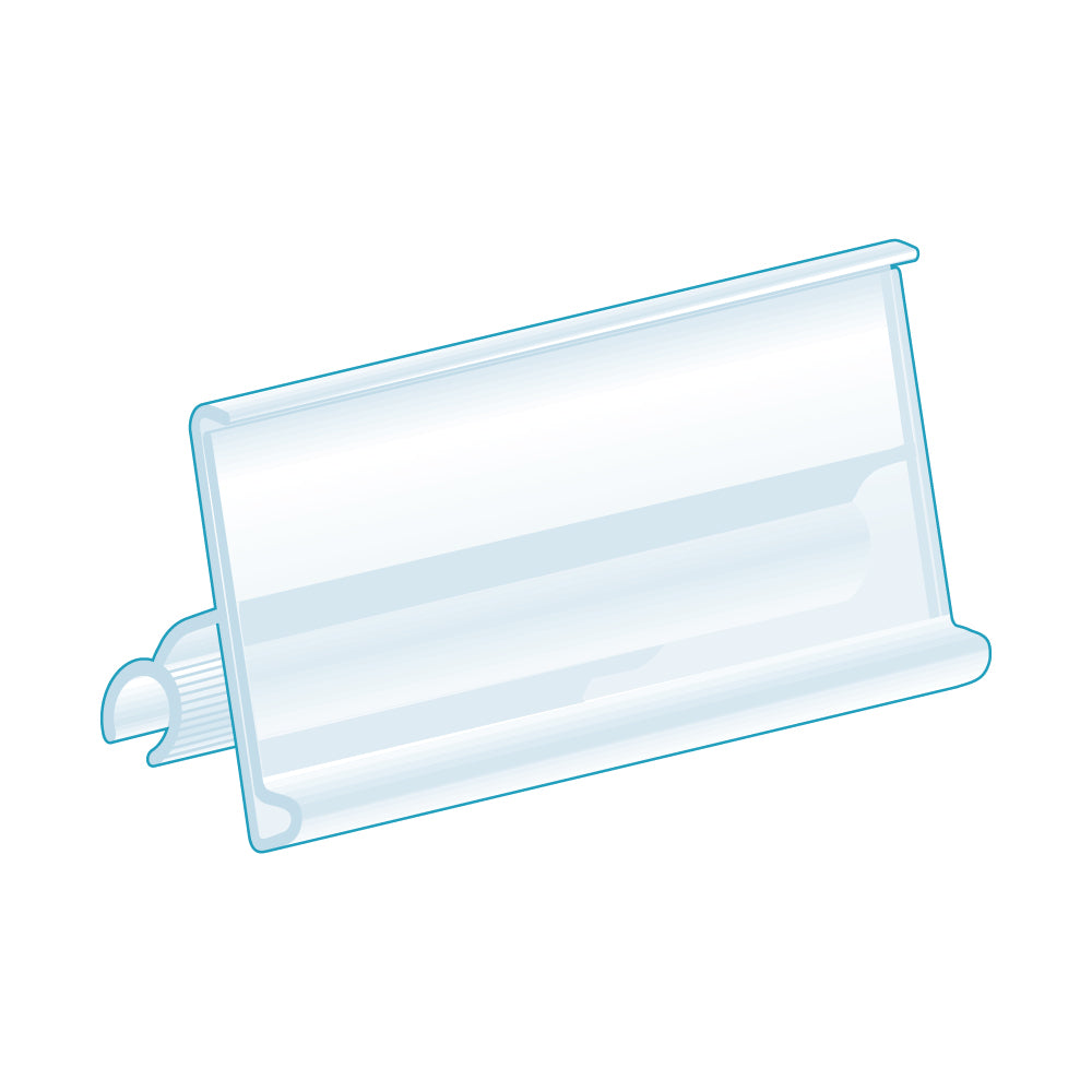 An illustration of the ClearVision Adjustable Angle, 0.100-0.375" Range Label Holder