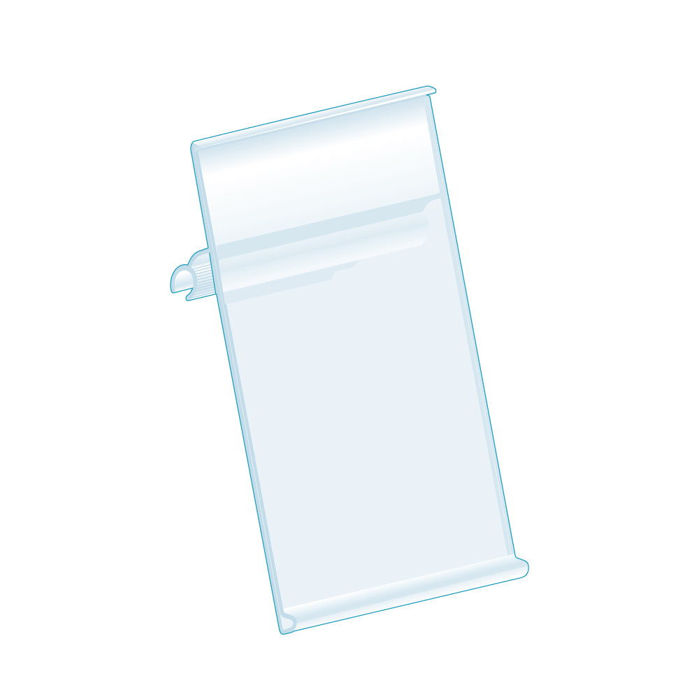 An illustration of the label holder from the ClearVision Adjustable Angle, 0.370-0.750" Range, Large Clip Label Holder