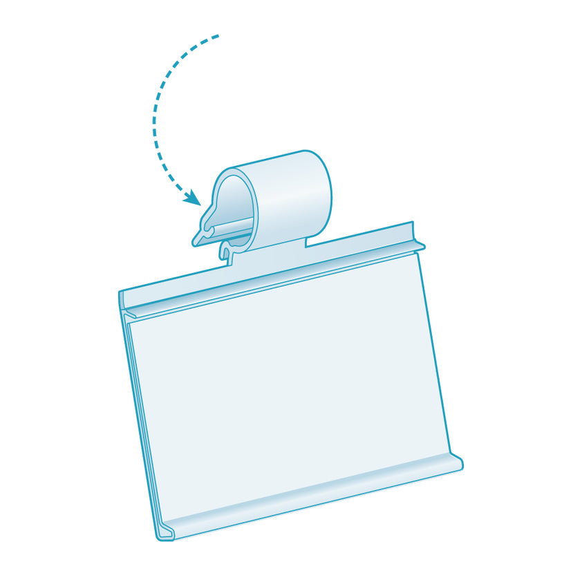 ClearVision® Wire Fence, Locking Label Holder, kostklip – kostklip®