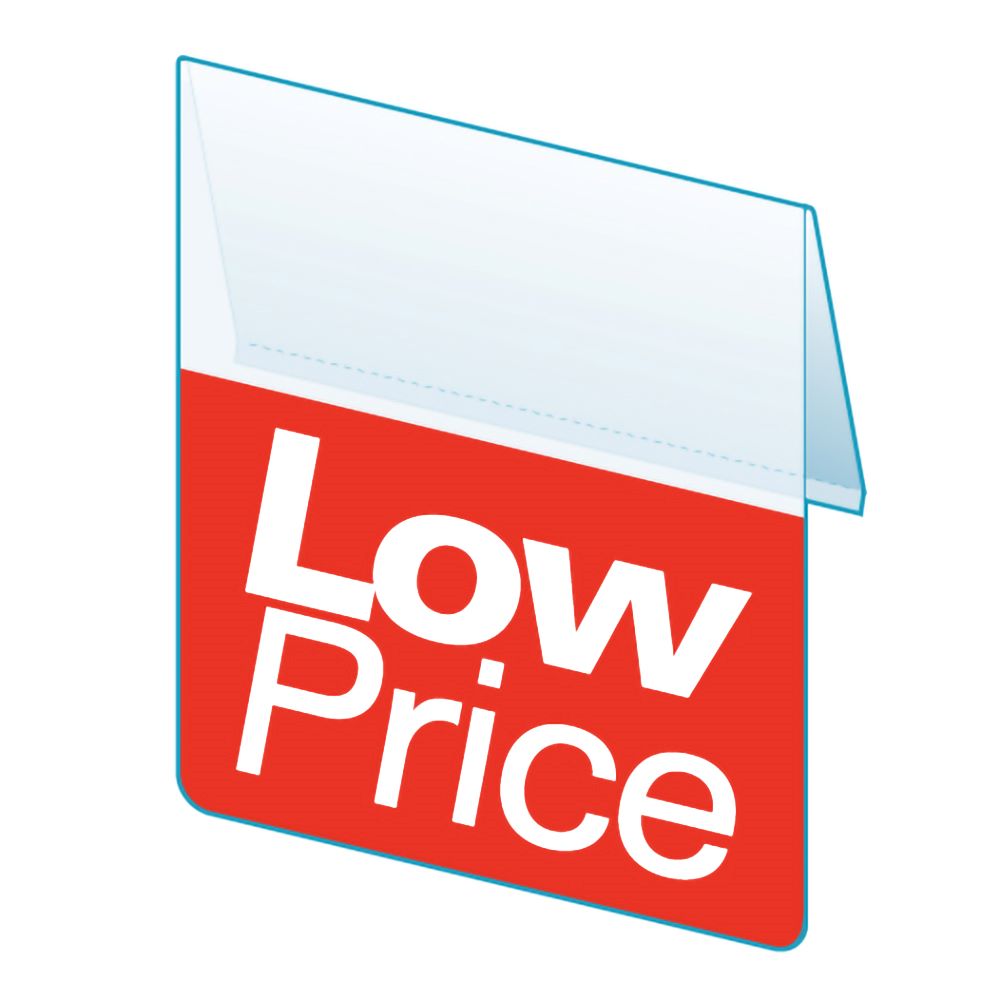 An illustration of the Signature Series "Low Price", Bib ShelfTalker
