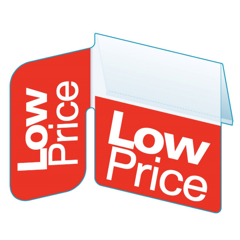 An illustration of the Signature Series "Low Price", Right Angle ShelfTalker