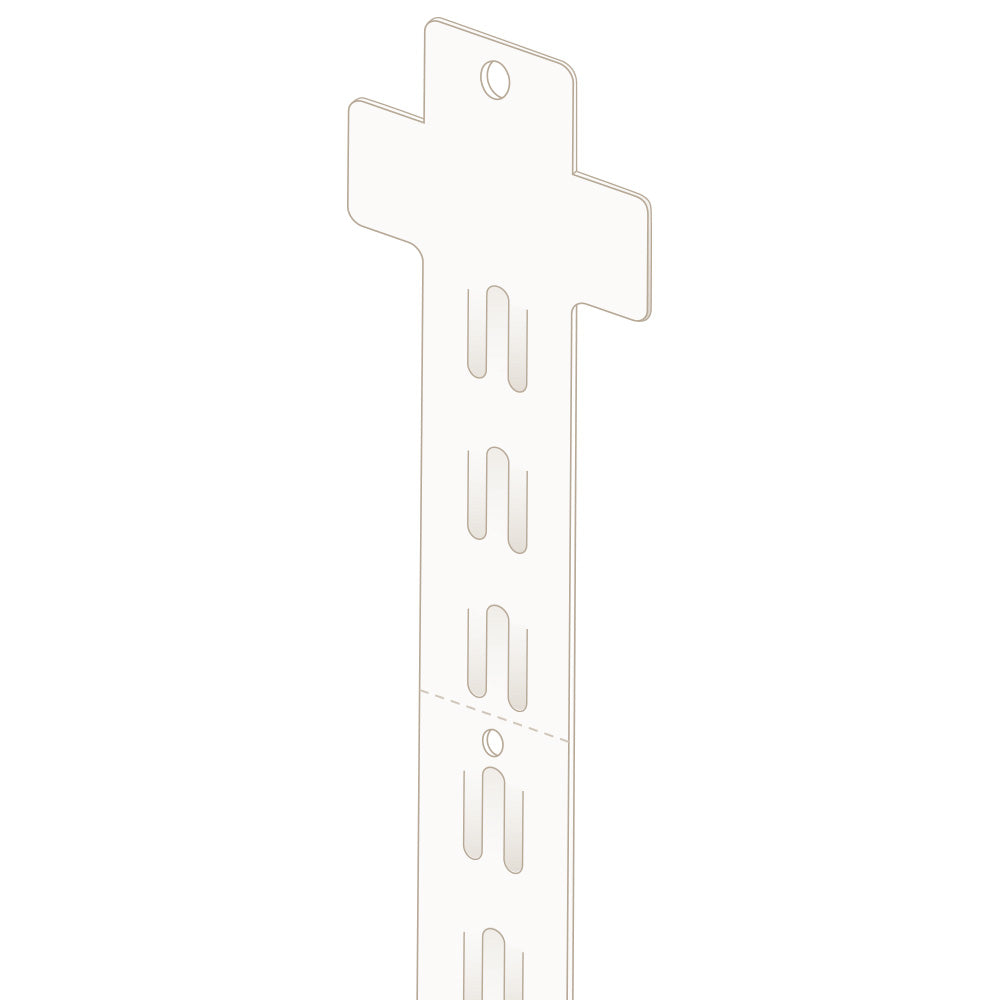 A close up illustration of the Merchandise Strip, Perforated, with 3"W Header