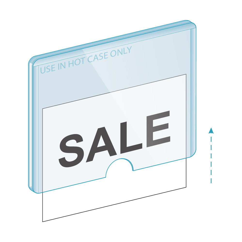 An illustration of the Hot Case, Protective Sleeve with a "Sale" sign inserted