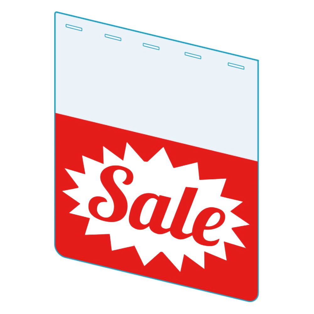 An illustration of the "Sale" Bib ClearGrip ShelfTalkers