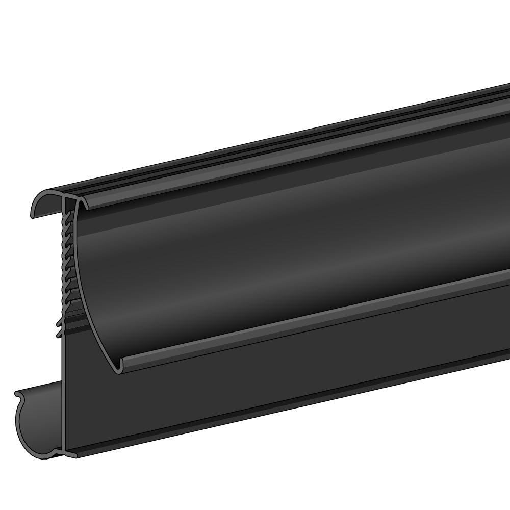An illustration of the FlexKlip Large Shelf Adapter in black