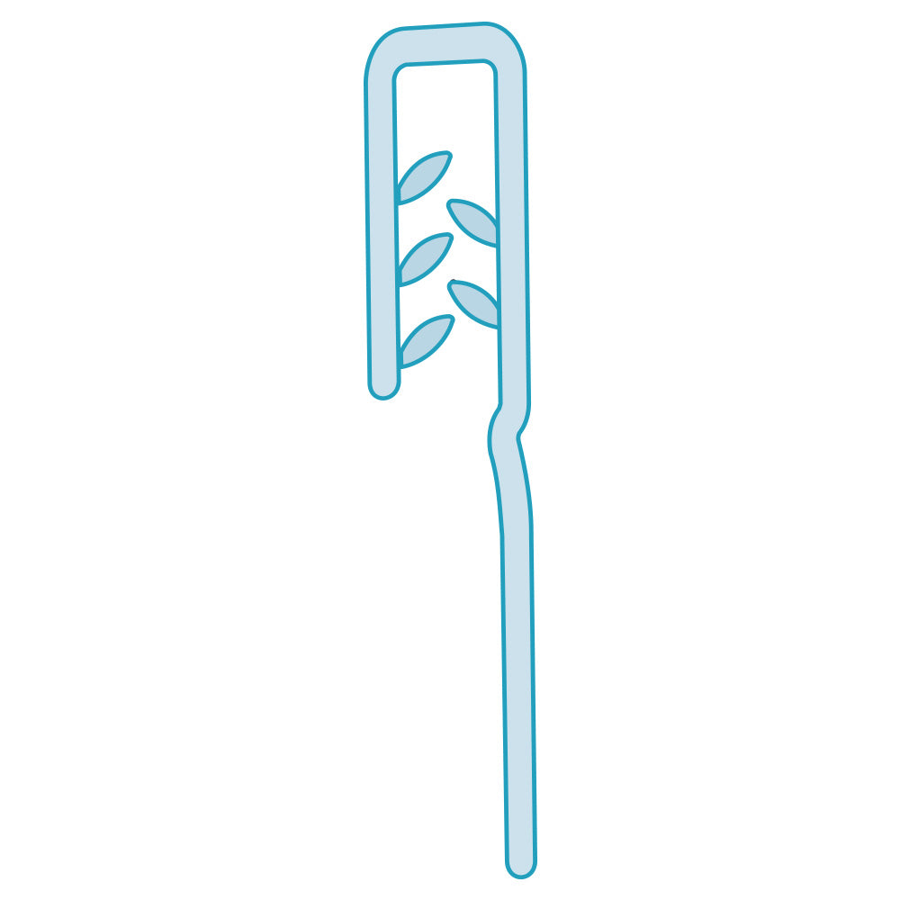 A profile illustration of the PowerGrip Flush, Adhesive Sign Clip and Grip