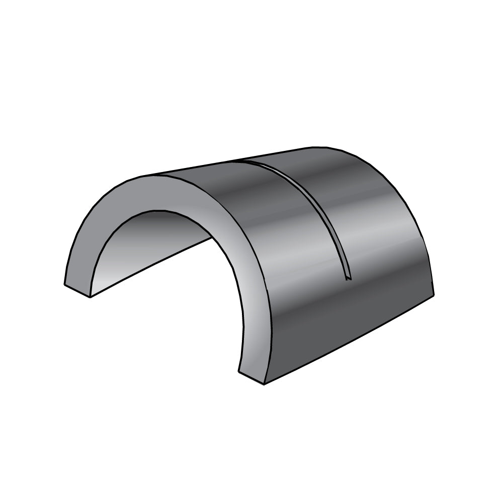 An illustration of the Half Round Metal Tag Sign Holder