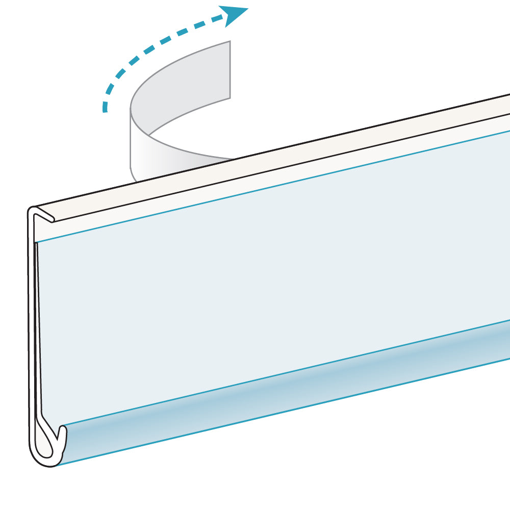 An illustration of the ClearVision Flat Mount, with Channel Ticket Molding